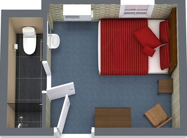 Tìm hiểu hướng khi bố trí phòng ngủ có nhà vệ sinh