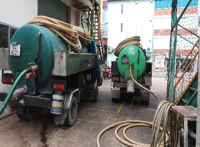 Quy trình thực hiện rút hầm cầu phường 1 quận 5